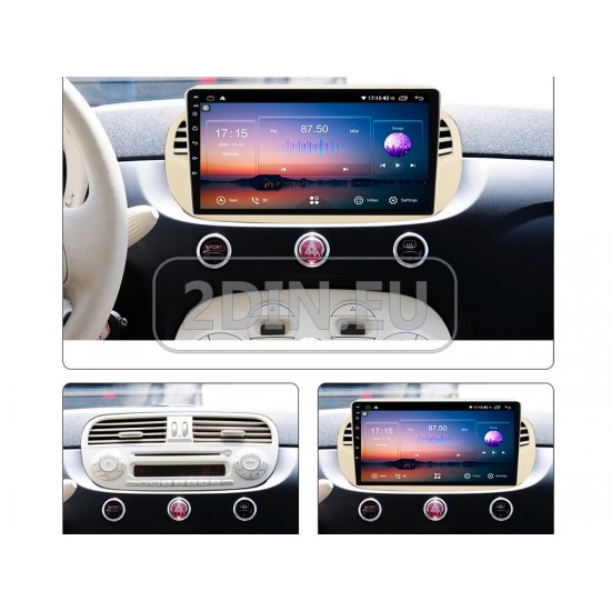 FIAT 500 - 9" МУЛТИМЕДИЯ / Навигация android 16